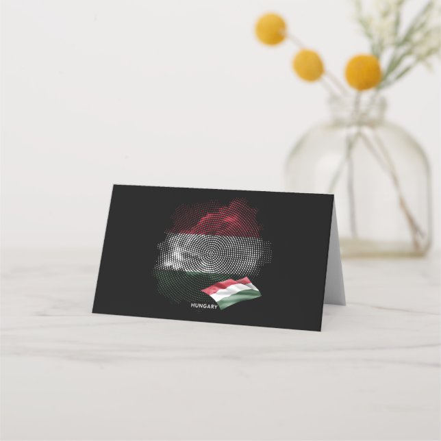 Hungary flag platzkarte (Vorderseite)