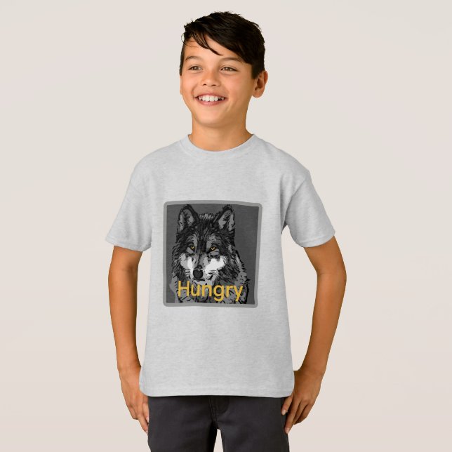 Hunger - Der grundlegende T - Shirt von Kindern (Vorne ganz)
