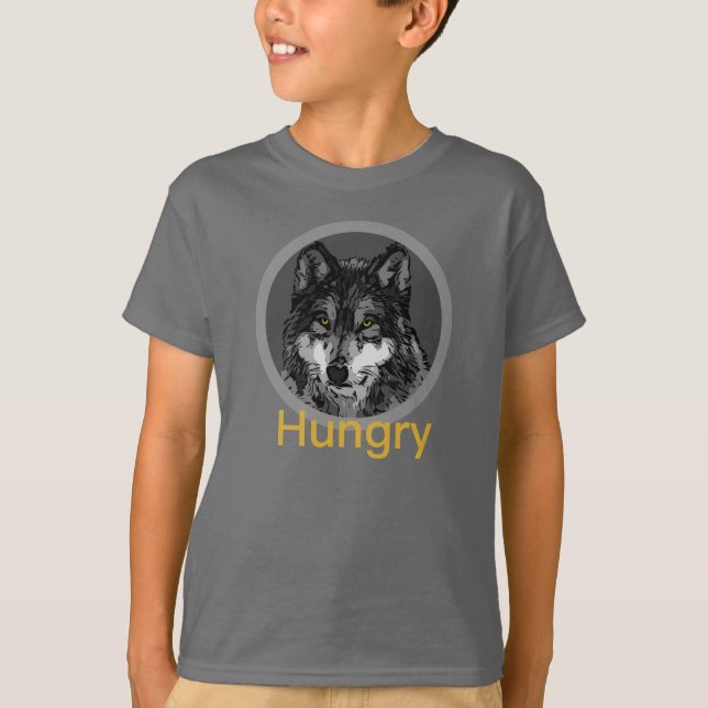 Hunger - Der grundlegende T - Shirt von Kindern (Vorderseite)