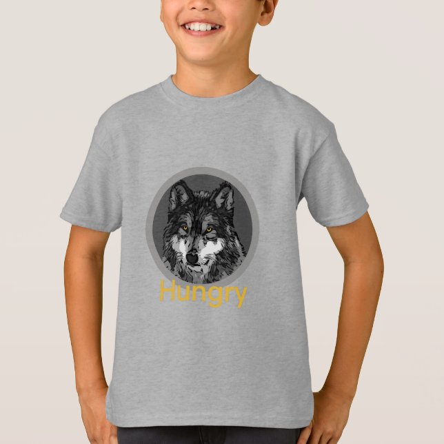 Hunger - Der grundlegende T - Shirt von Kindern (Vorderseite)