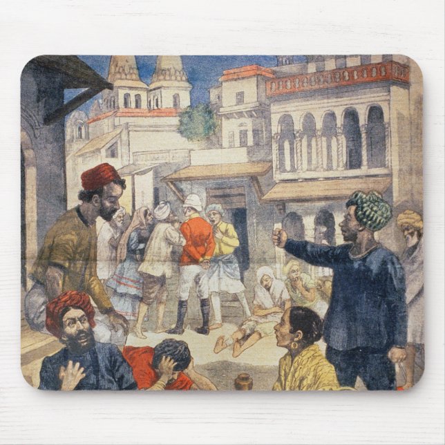 Hunger in Indien Mousepad (Vorne)