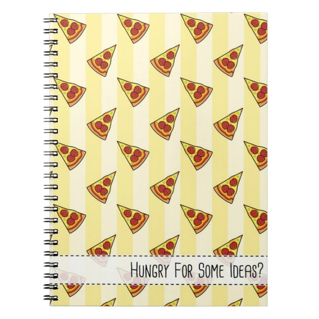 Hunger nach einigen Ideen? (Pizza) - Notebook Notizblock (Vorderseite)