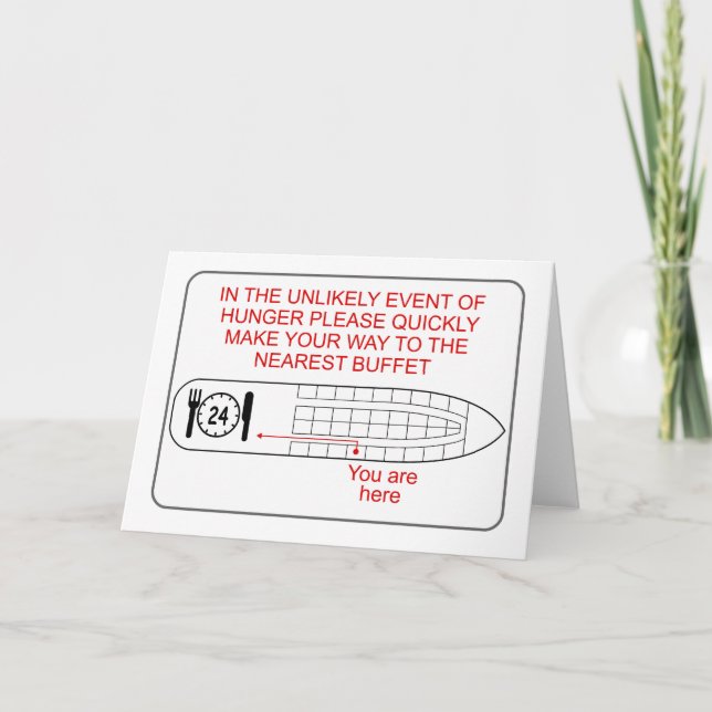 Hunger-Notfall Karte (Vorderseite)