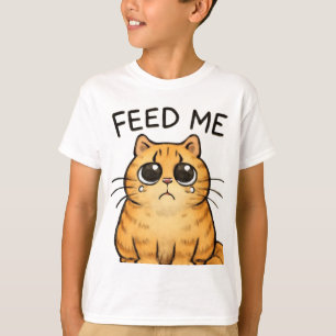 Hungerfestungen Cat Staring für Gastronomie T-Shirt