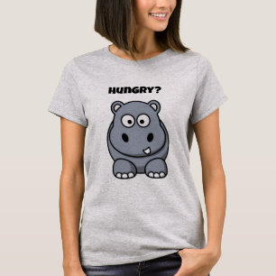 Hungerfestungen Hippo Funny Kids Hippopotamus Cart T-Shirt