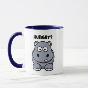 Hungerfestungen Hippo Funny Kids Hippopotamus Cart Tasse