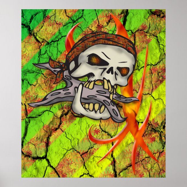 Hungerfestungen Pirate Print and Poster (Vorne)