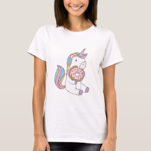 Hungerfestungen Unicorns Niedliche Kunst, Dichtung T-Shirt