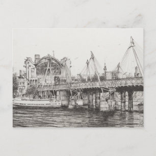 Hungerford Bridge London 30/10/2006 Postkarte