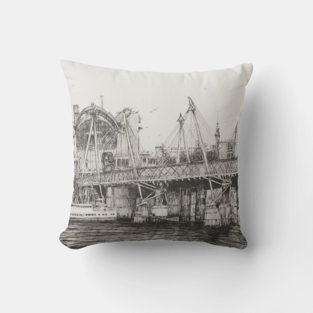 Hungerford Brücke London 30/10/2006 Kissen (Vorderseite)