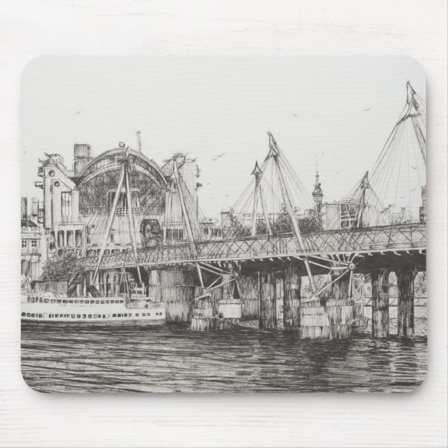 Hungerford Brücke London 30/10/2006 Mousepad (Vorne)