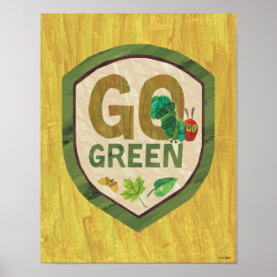 Hungerische Raupe   Go Green Poster