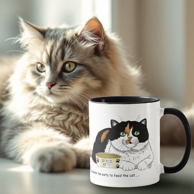 Hungerkatze am frühen Morgen Tasse (Von Creator hochgeladen)