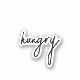 Hungrig, ästhetischer Teen Scrapbook Sticker