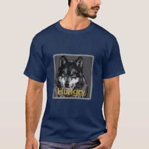 Hungrig - grundlegendes dunkles  der T - Shirt