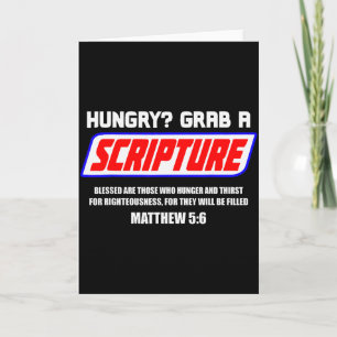 Hungrig schnapp dir eine Schriftstelle Lustiger Ch Karte