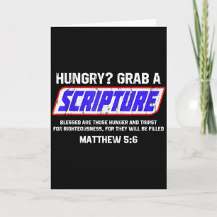 Hungrig schnapp dir eine Schriftstelle, Matthäus 5 Karte