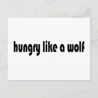 Hungrig wie ein Wolf Postkarte