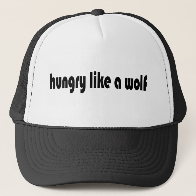 Hungrig wie ein Wolf Truckerkappe (Vorderseite)