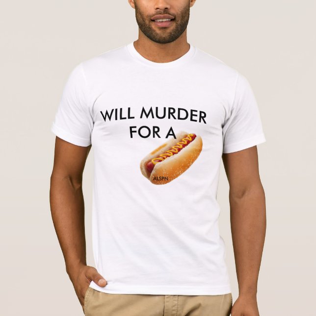 Hungrige 4 Würstchen T-Shirt (Vorderseite)