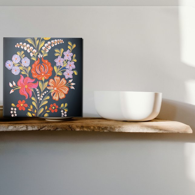 hungrige Blume - lebhafte Farben Fliese (Von Creator hochgeladen)