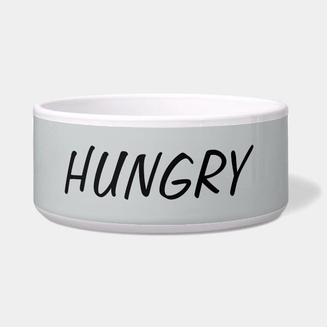 Hungrige Hundeschüssel Napf (Vorderseite)