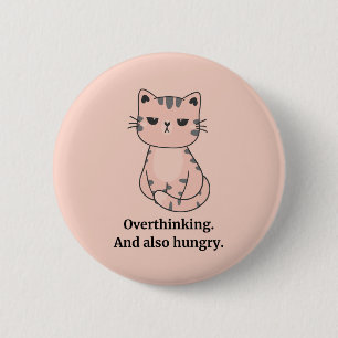 Hungrige Katze Button