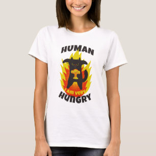 Hungrige Katze. Hübsche Katze. Gemeine Katze. Angr T-Shirt