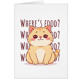 Hungrige rote Katze
