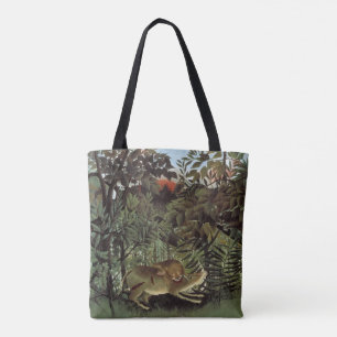 Hungriger Löwe von Henri Rousseau, Vintage Wild An