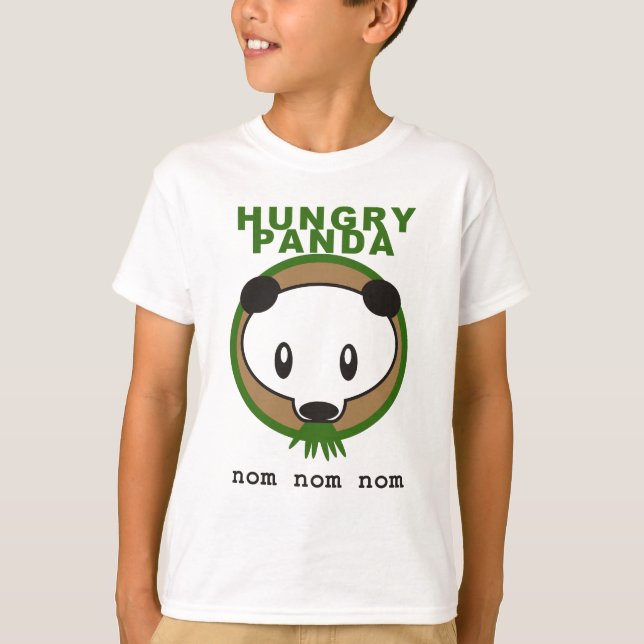 hungriger Panda T-Shirt (Vorderseite)
