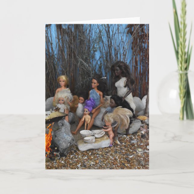 Hungriges Abendessen. Karte (Vorderseite)