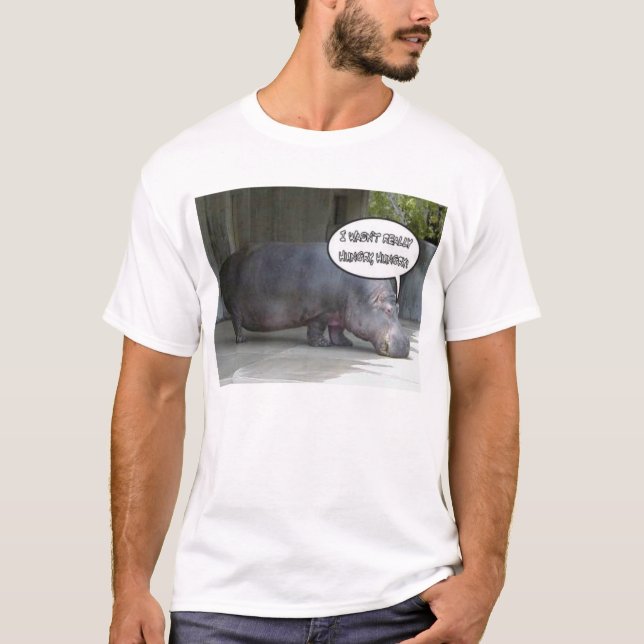 Hungriges hungriges Flusspferd T-Shirt (Vorderseite)