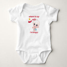 Hungry Baby Bodysuit. Strampler