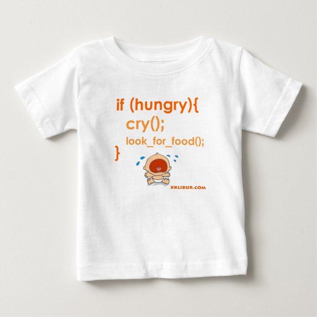 Hungry Baby T-shirt (Vorderseite)