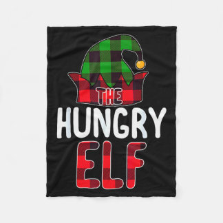 Hungry Elf Matching Family Group Christmas Party P Fleecedecke