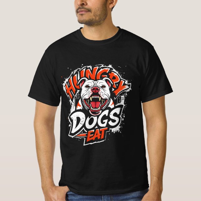 Hungry Hogs Eat T-Shirt (Vorderseite)