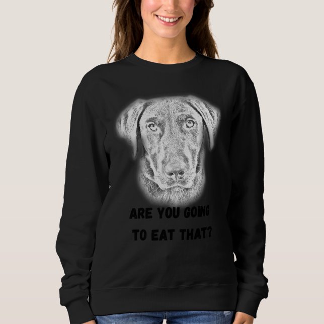 Hungry Labrador Active Sweatshirt (Vorderseite)