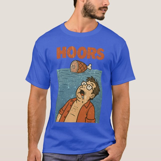 Hungry Man Drooling at Floating Ham T-Shirt (Vorderseite)
