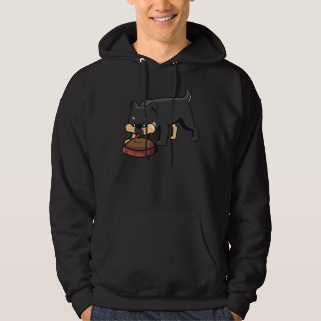Hungry Rottweiler 44 Hoodie (Vorderseite)