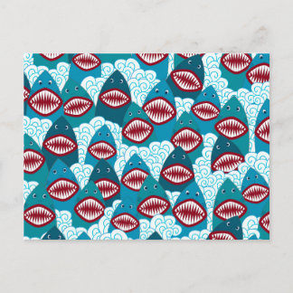 Hungry Sharks Postkarte