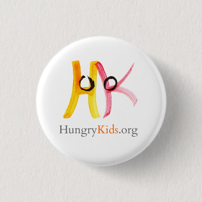 HungryKids..org buton Button (Vorderseite)