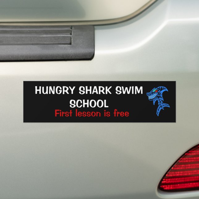 HungShark Swim School Autoaufkleber (Auf Auto)