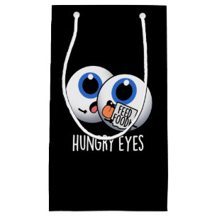 Hunguy Funny Eyeball Pun Dark BG Kleine Geschenktüte
