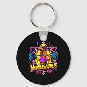 Hunkasaurus Fitnessstudio Workout T-Rex Kraftdreik Schlüsselanhänger
