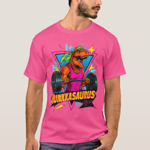 Hunkasaurus Gym Workout T-Rex Powerlift Bodybui T-Shirt