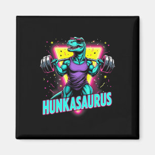 Hunkasaurus Weightlift Bodybuilding Gym Workout Magnet