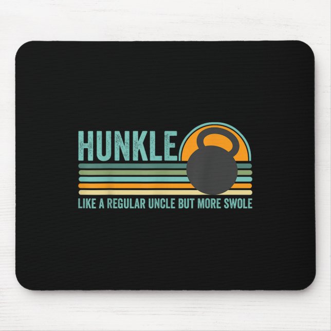 Hunkle Funny Onkel Geschenk Hunky Onkel Swole Meme Mousepad (Vorne)