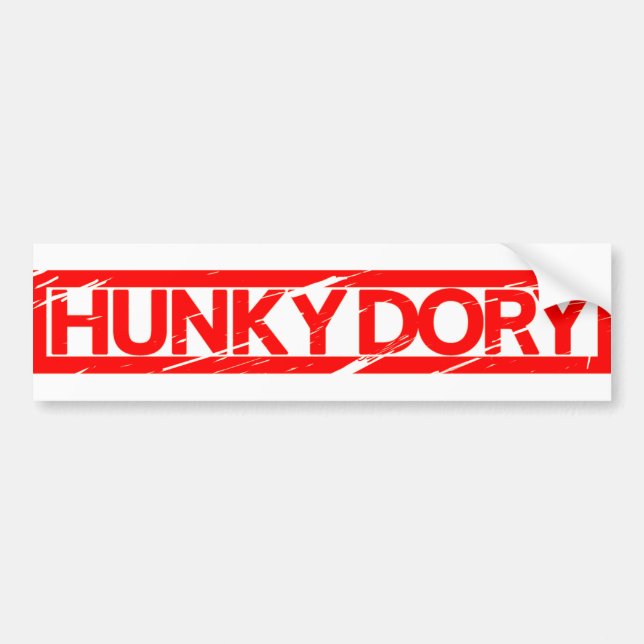 Hunky Dory Briefmarke Autoaufkleber (Vorne)