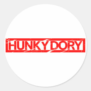 Hunky Dory Briefmarke Runder Aufkleber